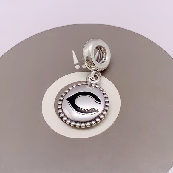 Pandora MLB Football Chicago Bears Sports Dangle Charm Pendant, S925 Sterling - Picture 1 of 4